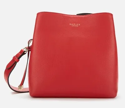 Radley Ladybug Red Leather Handbag Shoulder Multiway Cross Body Bag Rrp £219 New • £119.99