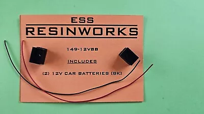 1:24 1:25 SCALE MODEL CAR BATTERY BATTERIES 149-12VBB Pre-drilled For Wire • $9.95