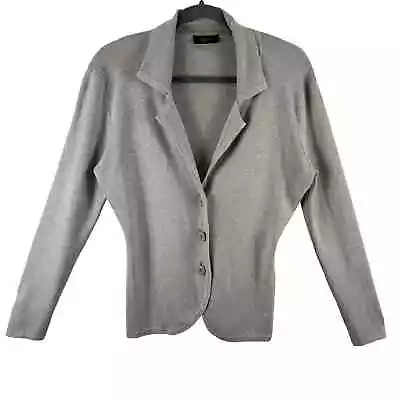 Cyrus Tan Collared Long Sleeve Tight Knit Button Up Cardigan Sweater Size M • £26.05
