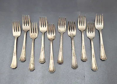 Vintage N S Co EPNS Silver Plate Forks Lot Of 10 • $30