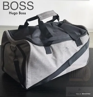 £39.95 • Buy 🆕💙💙hugo Boss  Grey Overnight Duffle Holdall Gym Weekend Bag *new !!