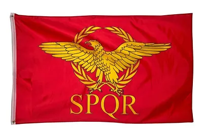 SPQR Roman Empire Senate And People Of Rome Flag Size 3x5 Feet Banner Man Cave • $10.88