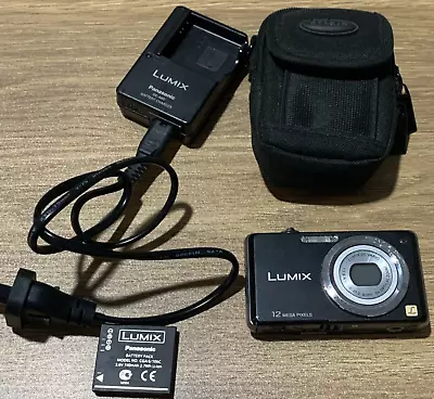 Panasonic Lumix Compact Digital Camera DMC-FH1 With Battery & Charger In Case • $119