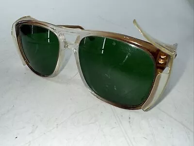 Vintage 1980s Titmus Safety Glasses - USA Folding 5 3/4 Green Lens • $19