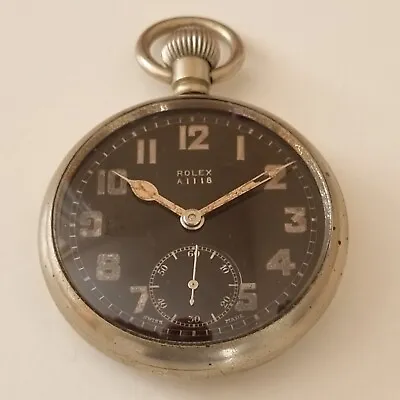 £1599 • Buy WWII British Military Rolex Pocket Watch Serviced!