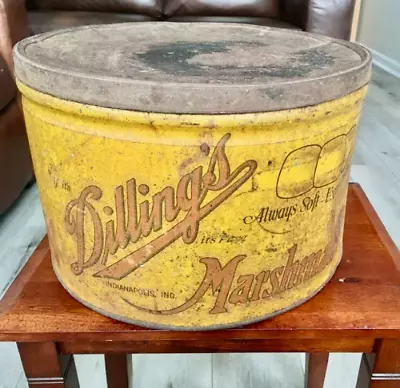 1900s Antique Dilling's Marshmallow Tin/Indianapolis • $295