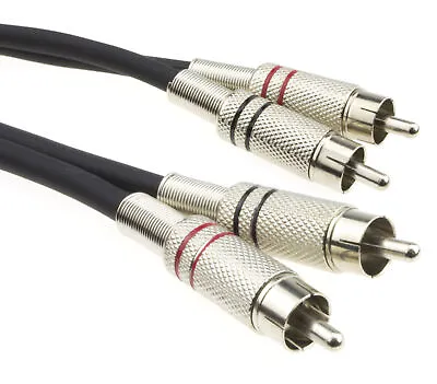 £6.44 • Buy TangleFree SHIELDED RCA RedWhite Twin Phono Lead Audio Cable 0.5m/1.5m/3m/6m/12m