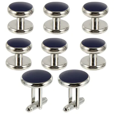  Tuxedo Studs Mens Vintage Shirts Round Cufflinks Male Craftwork • $7.02