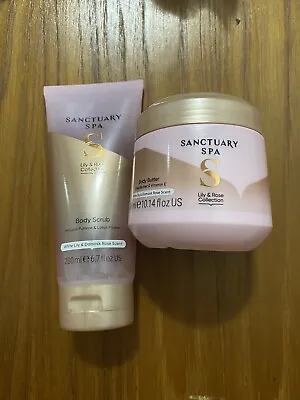 Sanctuary Spa Brand New Set Body Scrub 200ml And Body Butter 300ml • £7