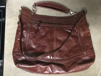 MARC NEW YORK By Andrew Marc Brown Leather Handbag Tote (CON15) • $125