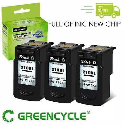 3PK PG210XL Black Ink Cartridge For Canon PIXMA MP480 MP490 MP499 MP495 PG210XL • $36.89