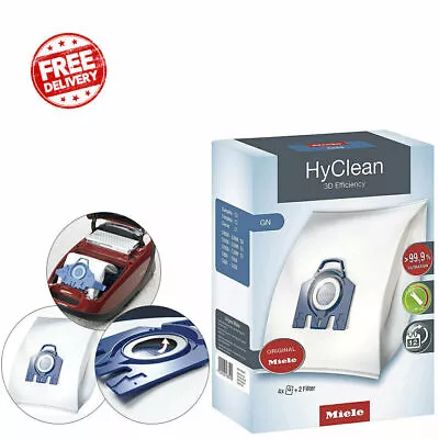 £12.39 • Buy 1 Box Miele HyClean GN Vacuum Cleaner Hoover Dust Bags Complete C2 C3 Cat & Dog
