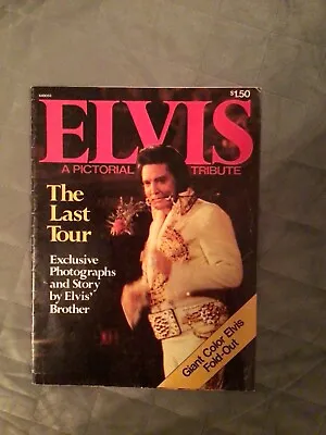 Elvis Presley In Concert Last Tour Magazine Giant Poster Beautiful!!! Usa 1977 • $7.26