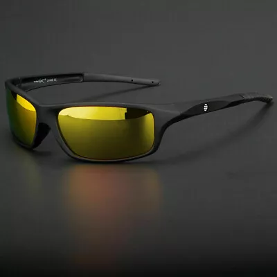 NEW Polarized Men Sport Sunglasses Driving Pilot Fishing Eyewear Wrap Glasses US • $7.98