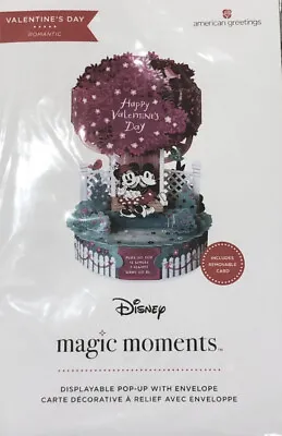 Valentine’s Day Magic Moments Pop-Up Disney Mickey And Minnie Greeting Card • $10.99