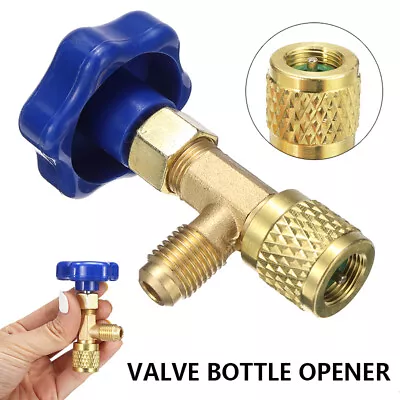 For R22 R134a R410A 1/4 SAE Auto AC Can Tap Valve Bottle Opener Universal • $8.88