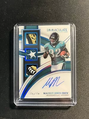 2023 Panini Immaculate Maurice Jones Triple Patch Auto Platinum 1/1 One Of One • $151