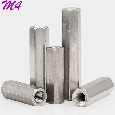 M4 Female 304 Stainless Steel Hex Studs Standoff Spacer Threaded Pillar For PCB • £5.80