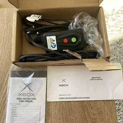 Xbox Original Power Cord Official Part Unused Protection Cord X800924-100 • £22.99