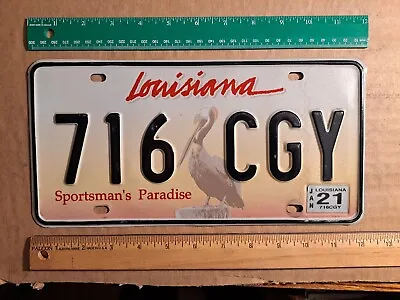 License Plate Louisiana Sportsman's Paradise Passenger 716 CGY • $14.39