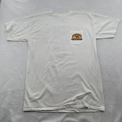$22.50 • Buy VINTAGE Camel Shirt Men L White Joe Monster Truck Graphic Single Stitch