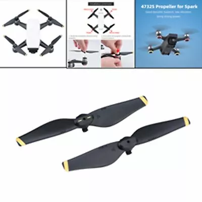 $18.05 • Buy Quick-Release Propellers Parts For DJI Spark 4732S Drone Gold Rim 2 Pairs