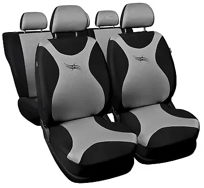 Car Seat Covers Fit Daewoo Matiz Full Set  - Black/silver  • $44.81