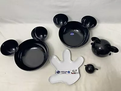 Mickey Mouse Serving Tray LOT - Chip And Dip Appetizer - Zak - Disney • $44.95