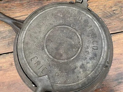 Griswold Cast Iron “Victor” HTF Dual Marked Waffle Iron With Scissor Hinge • $300