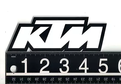 KTM STICKER 5 In X 1.75 In Black/White Motorsports Decal • $3.95