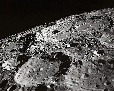 Craters On The Surface Of The Moon Lunar Limb From Apollo 10 Photo Print • $8.99