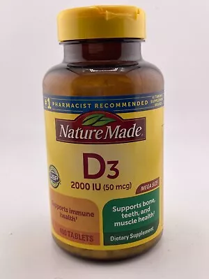 Nature Made D3 2000 IU Supplement - 400ct 7/2024 Tablets • $16