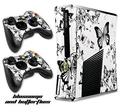 $8.95 • Buy Skin Decal Wrap For Xbox 360 Slim Gaming Console & Controller Xbox360 Slim B&BFL