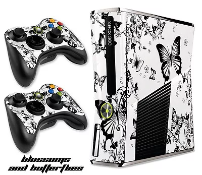 Skin Decal Wrap For Xbox 360 Slim Gaming Console & Controller Xbox360 Slim B&BFL • $8.95