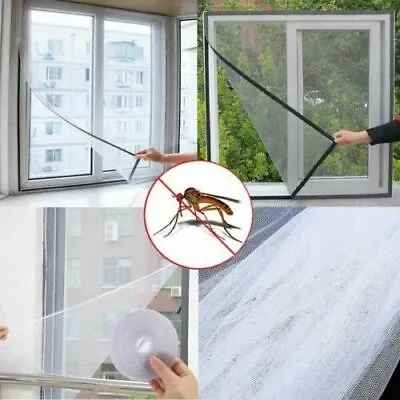 £3.75 • Buy Large White Window Screen Mesh Net Bug MOSQUITO Fly Insect Moth Door Netting 
