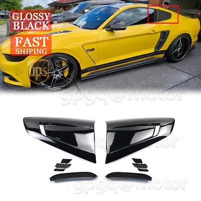 For Ford Mustang 2015-23 V3 Style Painted Side Window Quarter Scoop Louver Cover • $59.89