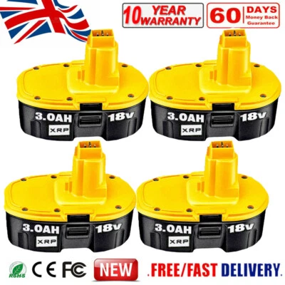 £20.90 • Buy 4 Pack 18 Volt XRP Battery For Dewalt DC9096-2 DC9098 DC9099 DC9096 DC9096S OEM