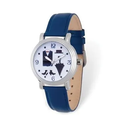 Disney Mary Poppins Umbrella Adult Blue Leather Watch • $54