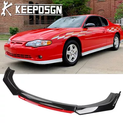 Gloss Red Front Bumper Lip Splitter Spoiler Chin For Chevy 00-07 Monte Carlo SS • $79.10