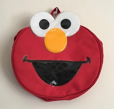 Sesame Street Elmo Kids Nylon Canvas Backpack The Muppets Jim Henson Tote Bag • $10.90