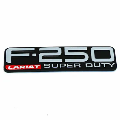 $29.95 • Buy 99-04 Ford F250 Lariat Super Duty Right Or Left Fender Emblem F81Z-16720-VA Logo