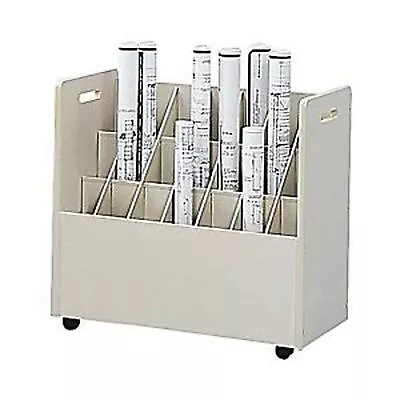 Safco Mobile Roll File 21 Compartment Putty • $378.97