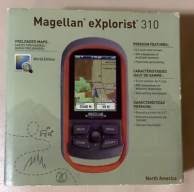 Magellan Explorist 310 X11-15302 Gray Orange Waterproof Hiking GPS Device WORKS • $39.78