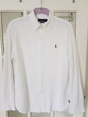 Ralph Lauren Knit Oxford Long Sleeve Shirt Size XL    Excellent Condition • £15