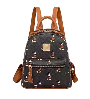 Black Disney Mickey Mouse Women Casual Shoulder Strap Bag Backpack High Quality • $29.95