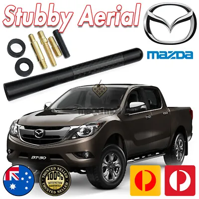 Antenna / Aerial Stubby Bee Sting For Mazda Bt50 Bt-50 - Black Carbon • $23.99