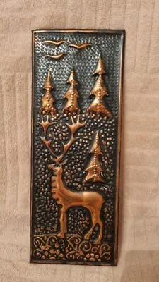 Chasing Deer Copper Dimensions 13x33 Cm Weight 351 Grams • $21.75