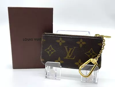 Auth Louis Vuitton Monogram Pochette Cles M62650 Coin Case W/Box SKS2117 • £140.15