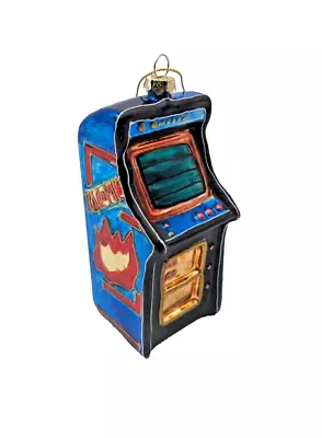 Vintage Arcade Game Video Game Glass Holiday Christmas Tree Ornament • $19.99