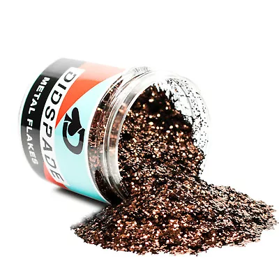 2oz Brown Sugar 0.025 Bronze Metal Flake - Solvent Resistant Glitter • $15.95